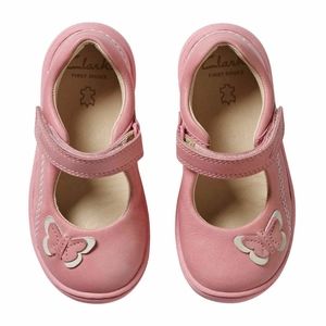 Clarks Girls Little Jam Baby Pink Leather Or Navy Patent First Shoe Cruisers Clarks Girls Little Jam Baby Pink Leather Or Navy Patent First Shoe Cruisers